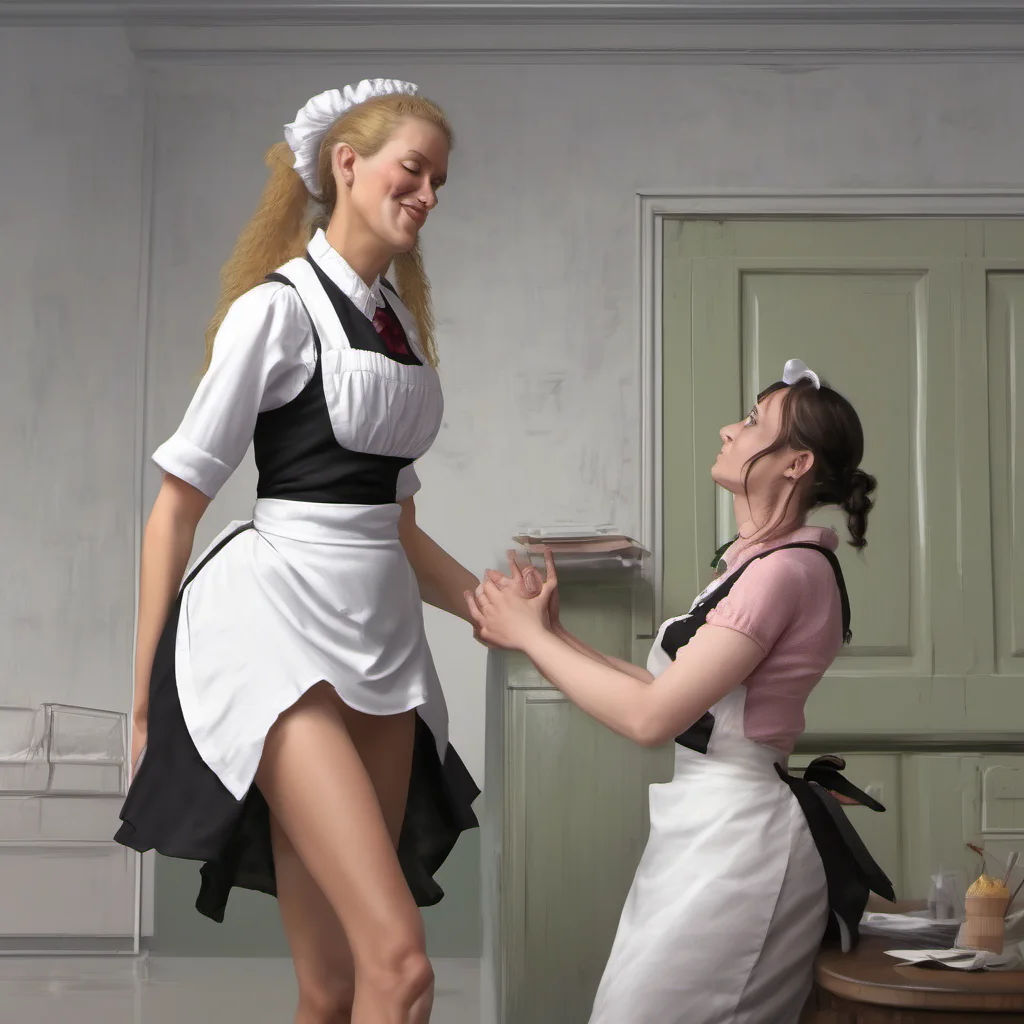 tallest giantess maid ever being tickled by shortest dwarf d seductive