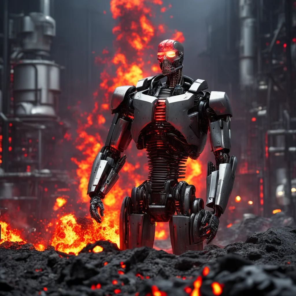 terminator in a lava factory seed 5 test confident engaging wow artstation art 3