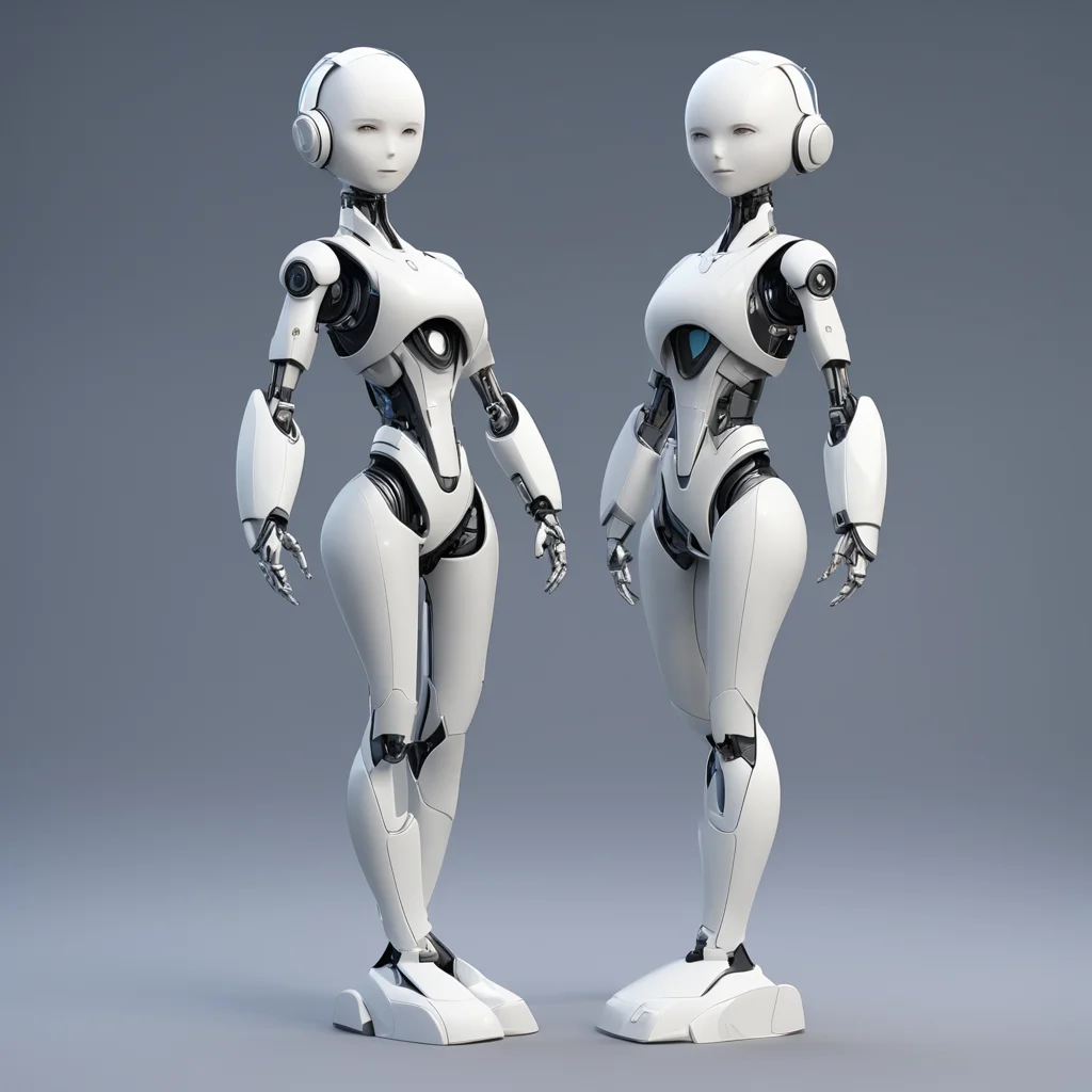 tesla humanoid robot in cute outfit trending artstation  confident engaging wow artstation art 3