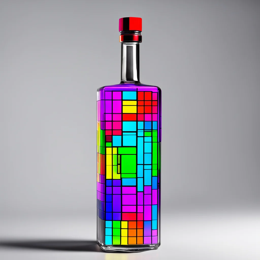 tetris wodka bottle