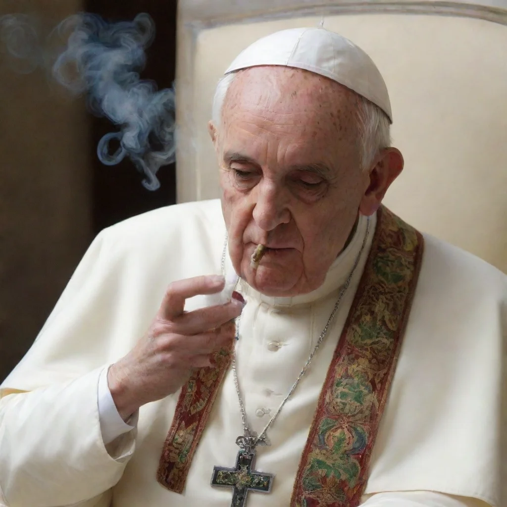 aithe pope smoking marihuana