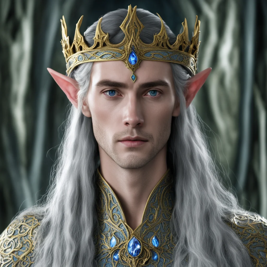 aithingol with elvish crown amazing awesome portrait 2