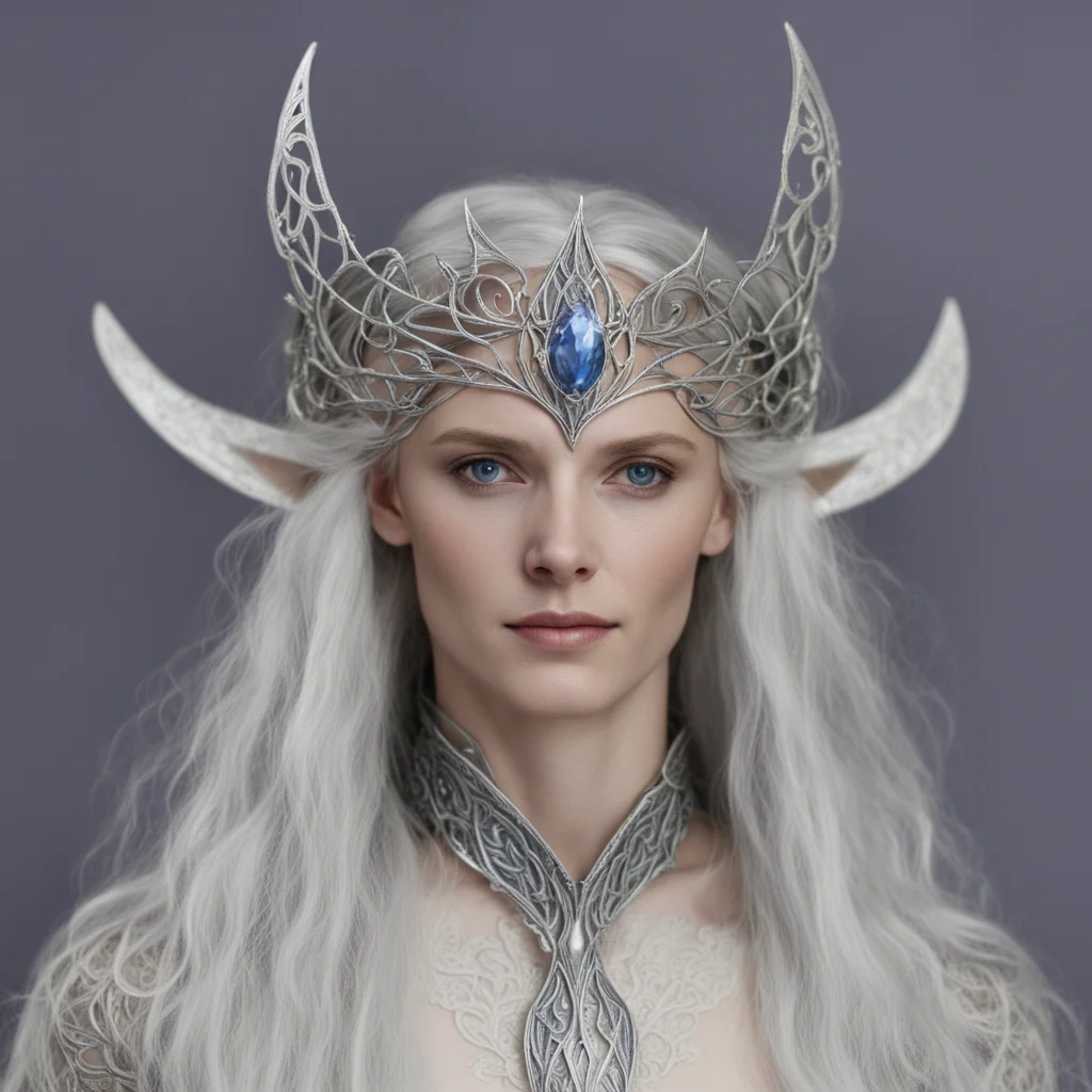 aithingol with silver wood elf circlet confident engaging wow artstation art 3