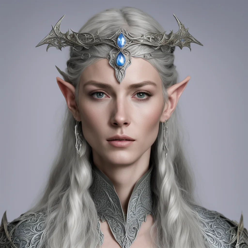 aithingol with simple silver elven circlet confident engaging wow artstation art 3