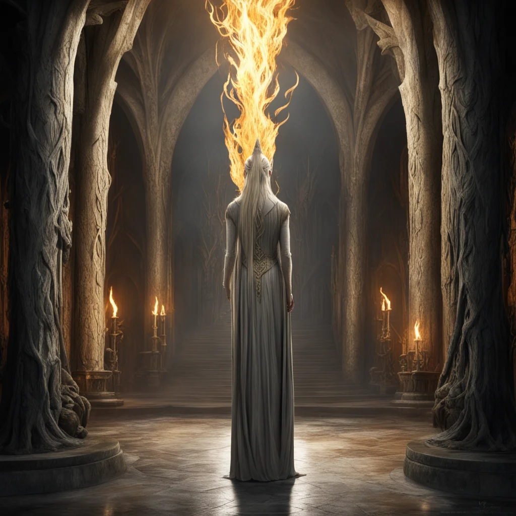 aithranduil%E2%80%99s halls with elvish statues holding torch light good looking trending fantastic 1