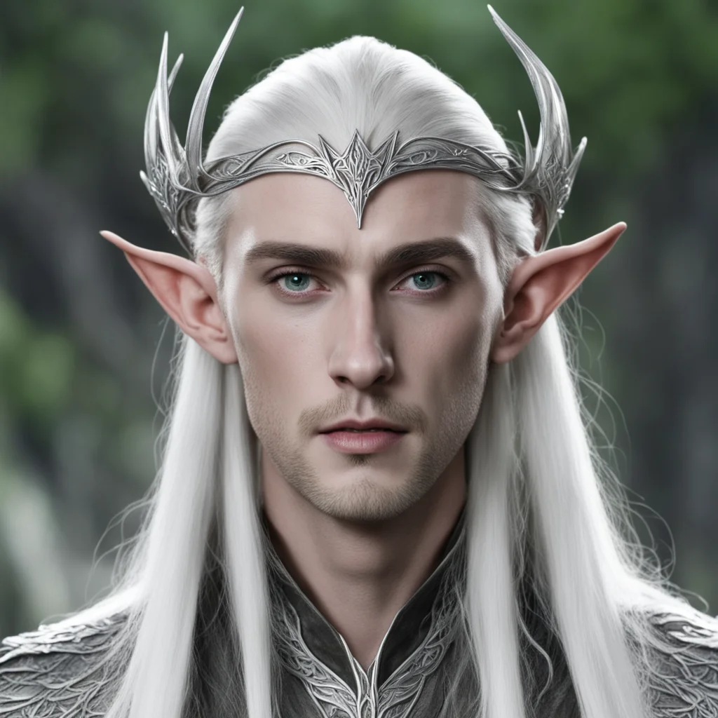 aithranduil wearing light weight silver elven circlet  amazing awesome portrait 2