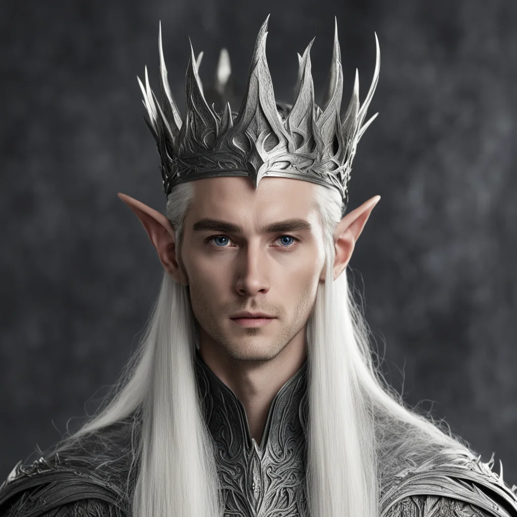 aithranduil with silver wood elf crown good looking trending fantastic 1