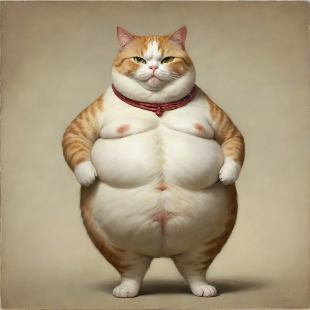 aitrending %22over weight anthropomorphic cat good looking fantastic 1