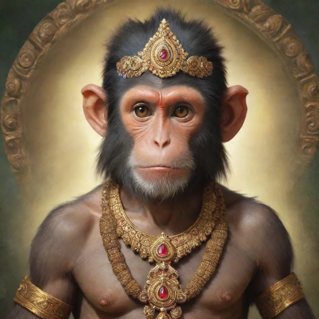 aitrending  a indian monkey in a god avatar  good looking fantastic 1