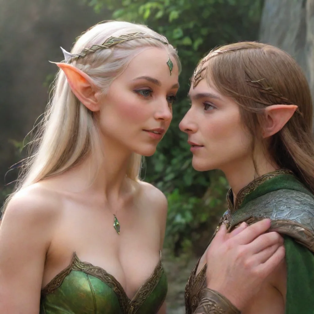 aitrending  elven princess drools as she stares her lover in love good looking fantastic 1