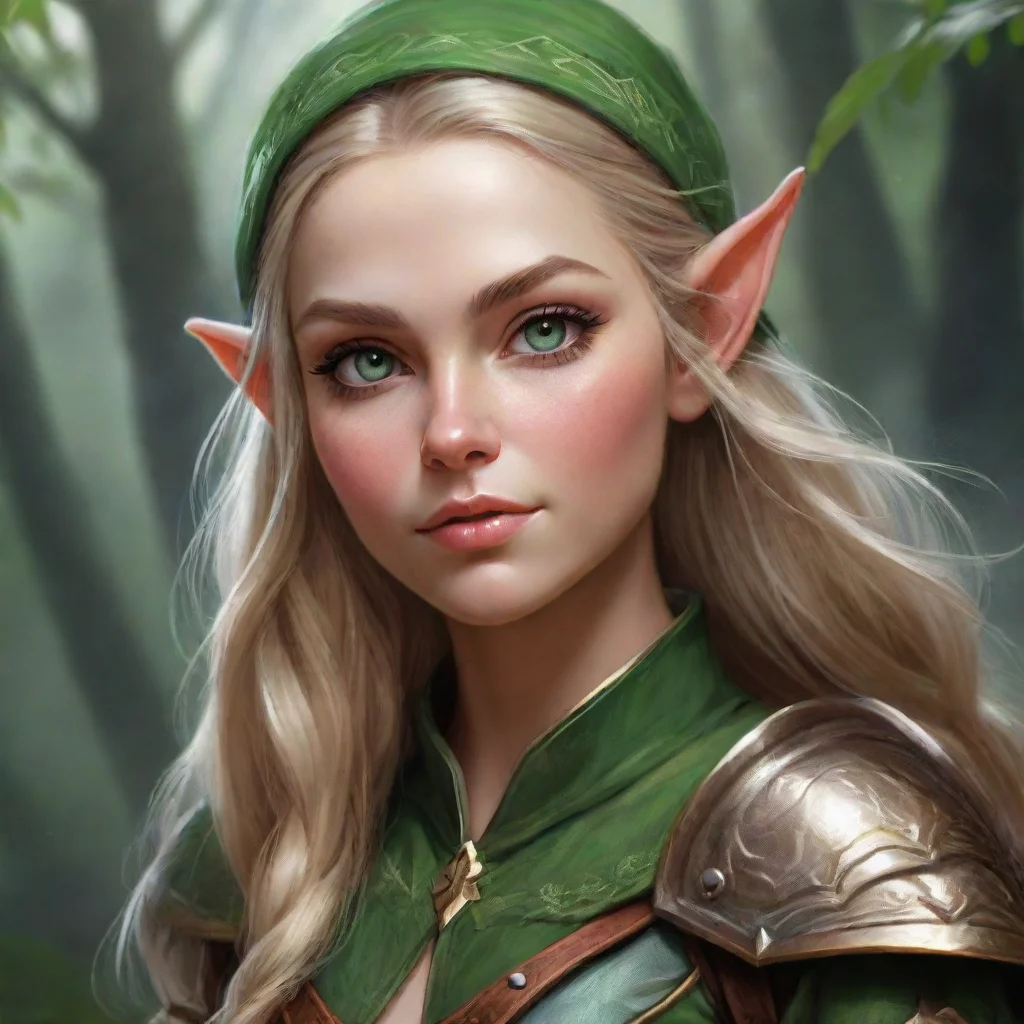 trending  fantasy elf ranger awesome portrait good looking fantastic 1