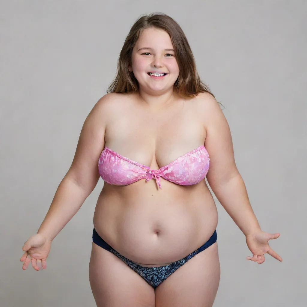 aitrending 12 yo bikini girl%2C overweight%2C hanging belly%2C smile  good looking fantastic 1
