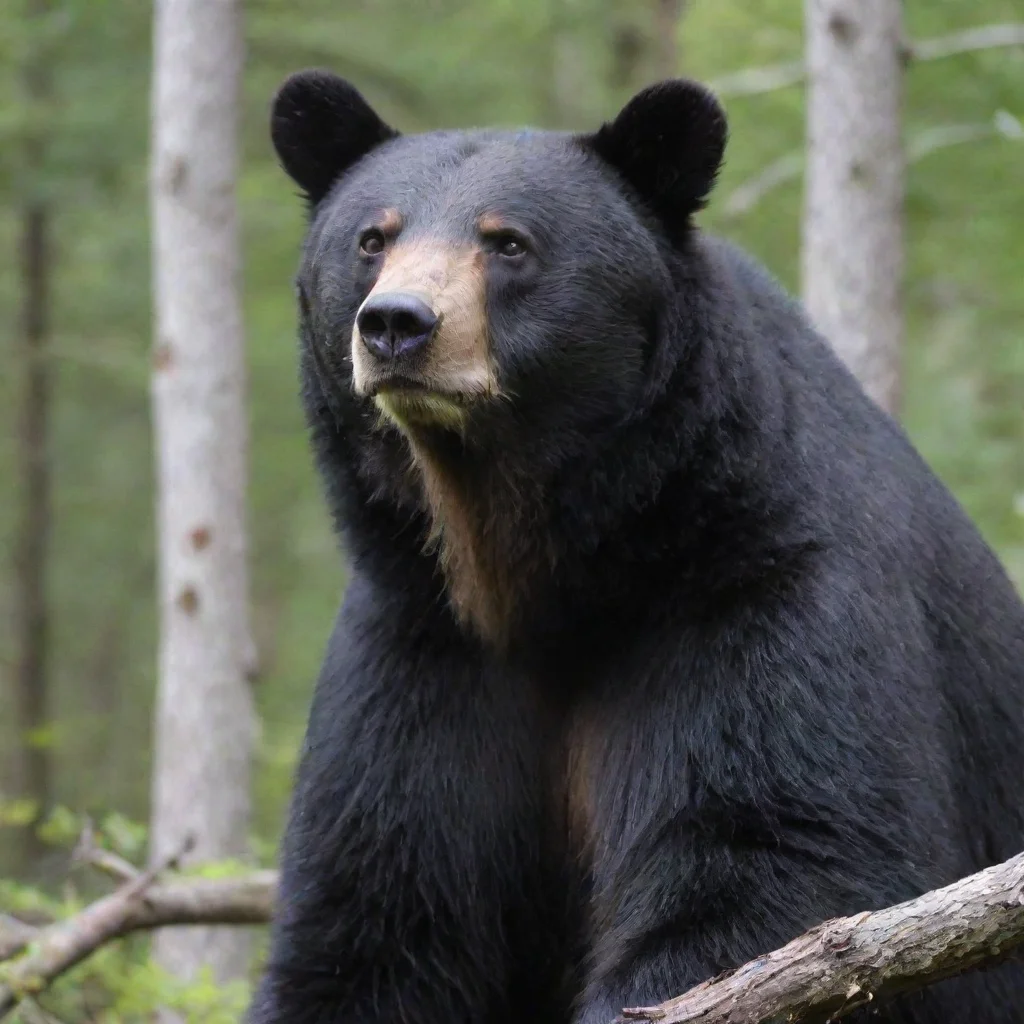 trending a black bear with white beard good looking fantastic 1