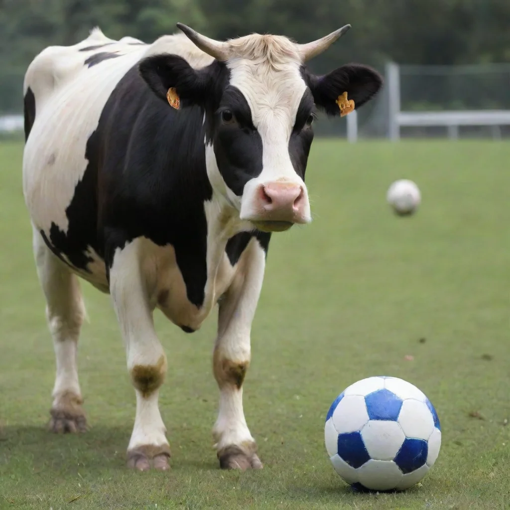 aitrending a cow play soccer with leonel messi good looking fantastic 1