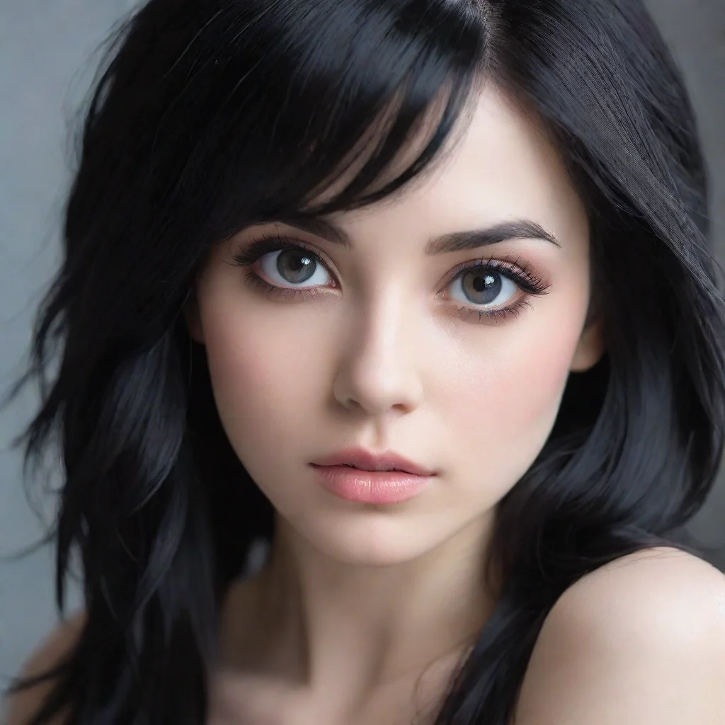 aitrending a ethereal female submissve black hair hd  good looking fantastic 1