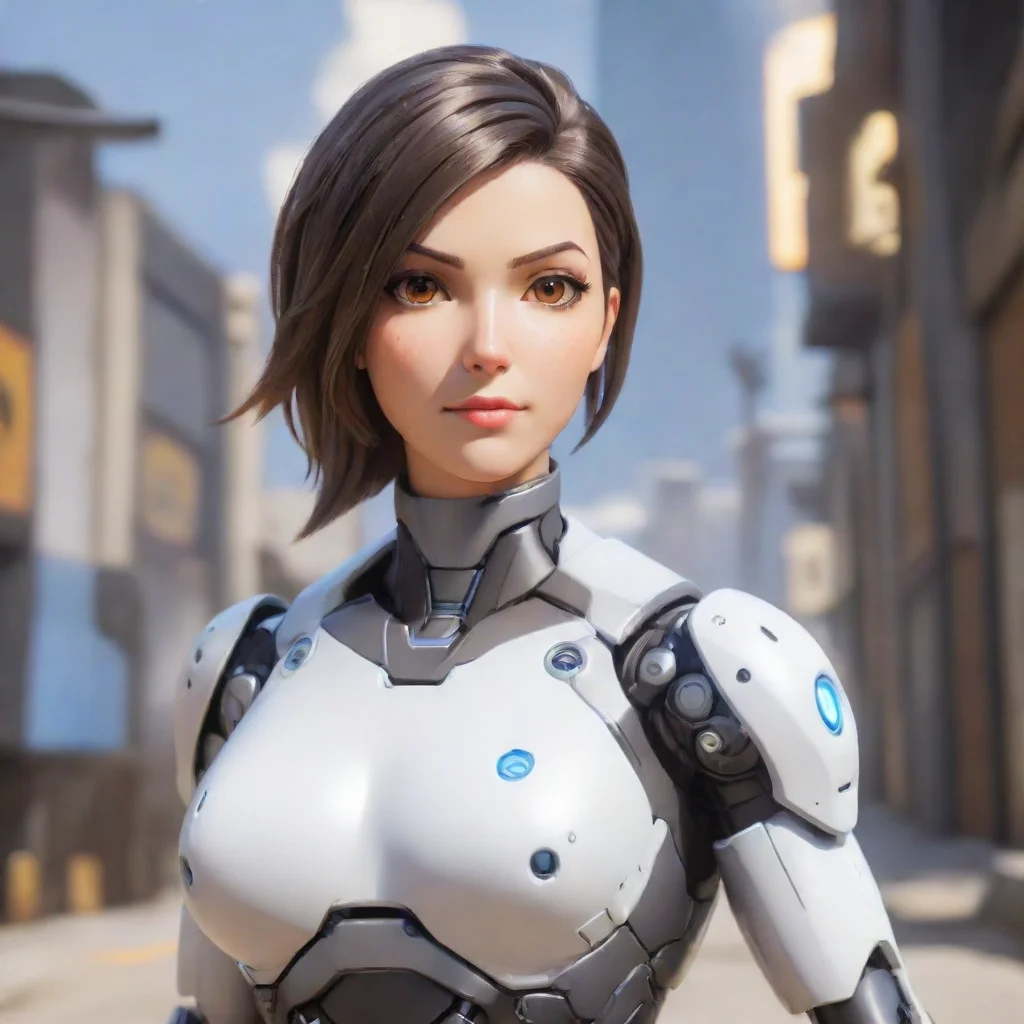 aitrending a female robot overwatch hero good looking fantastic 1