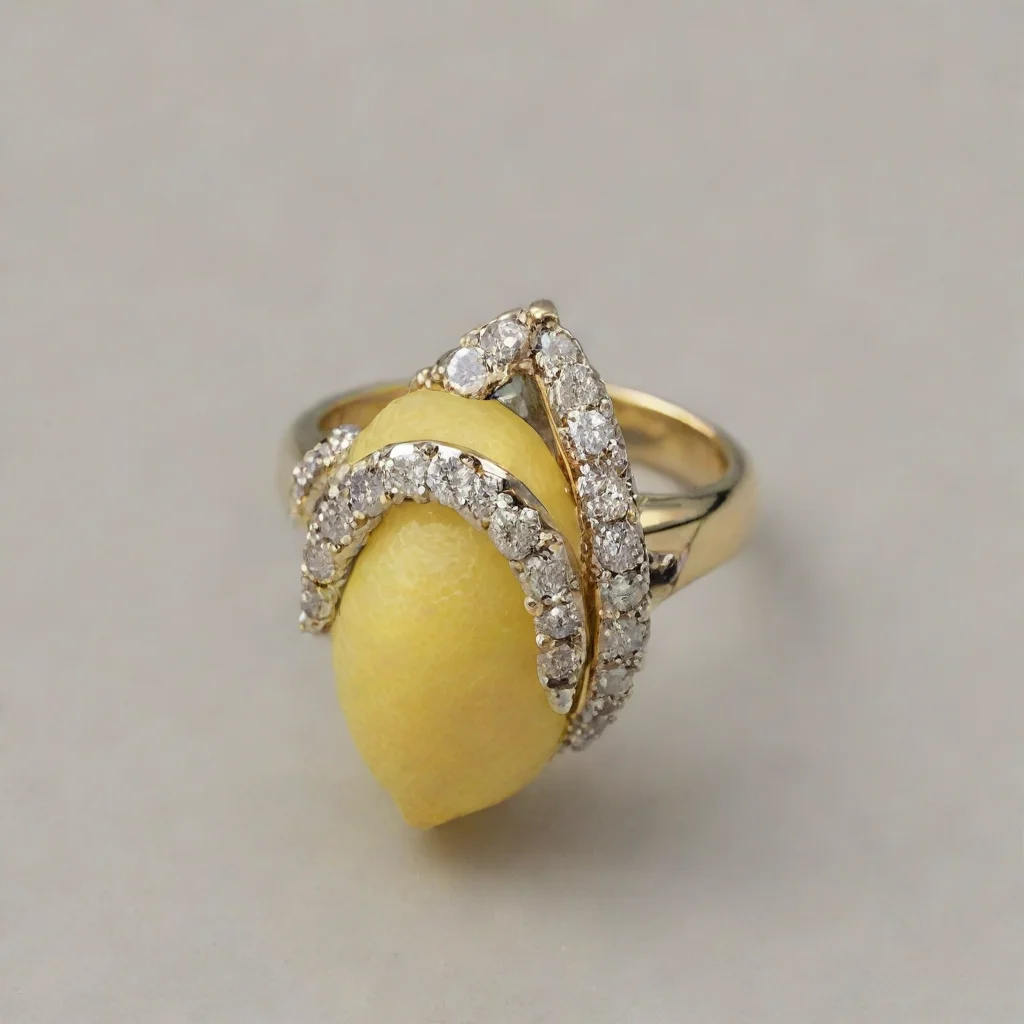 aitrending a finger ring lemon with dimond good looking fantastic 1