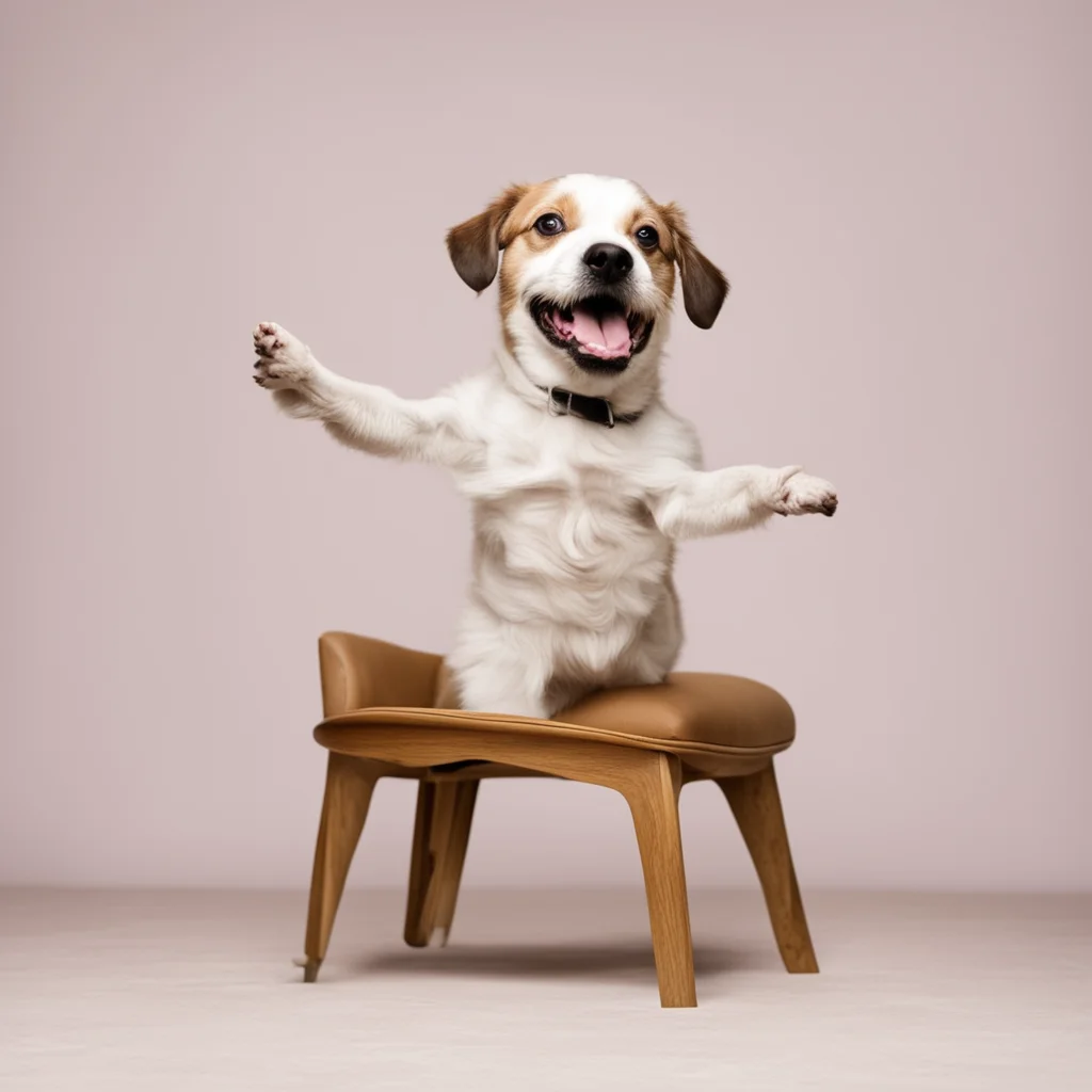 trending a funny dog dancing on a chair good looking fantastic 1