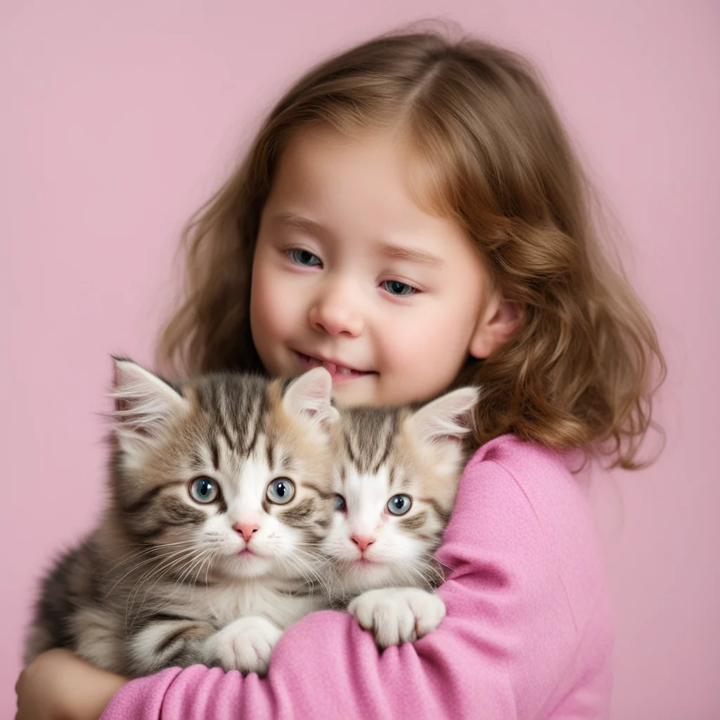 aitrending a girl holding a kitten good looking fantastic 1