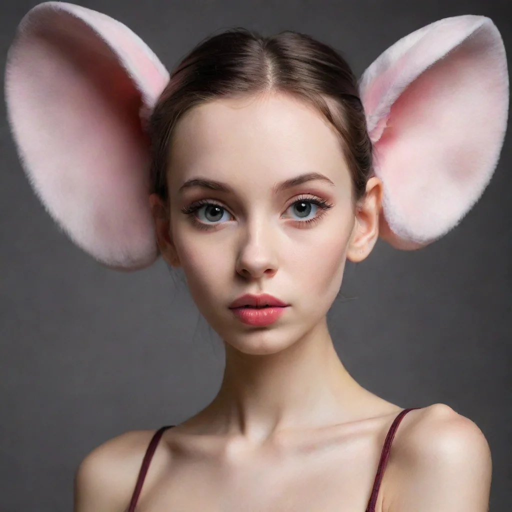 aitrending a girl with large ears seductive good looking fantastic 1