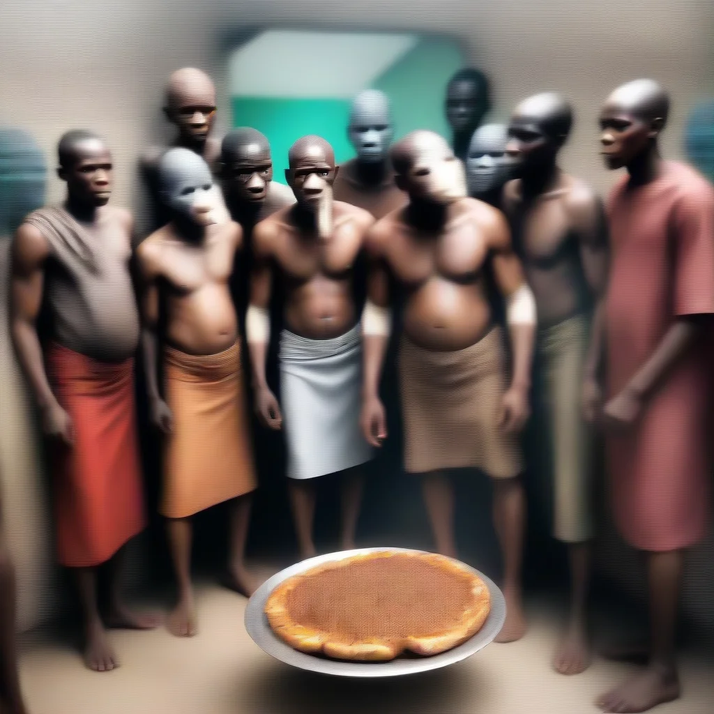 aitrending a group of africans revolted by the sight of grotesque food good looking fantastic 1