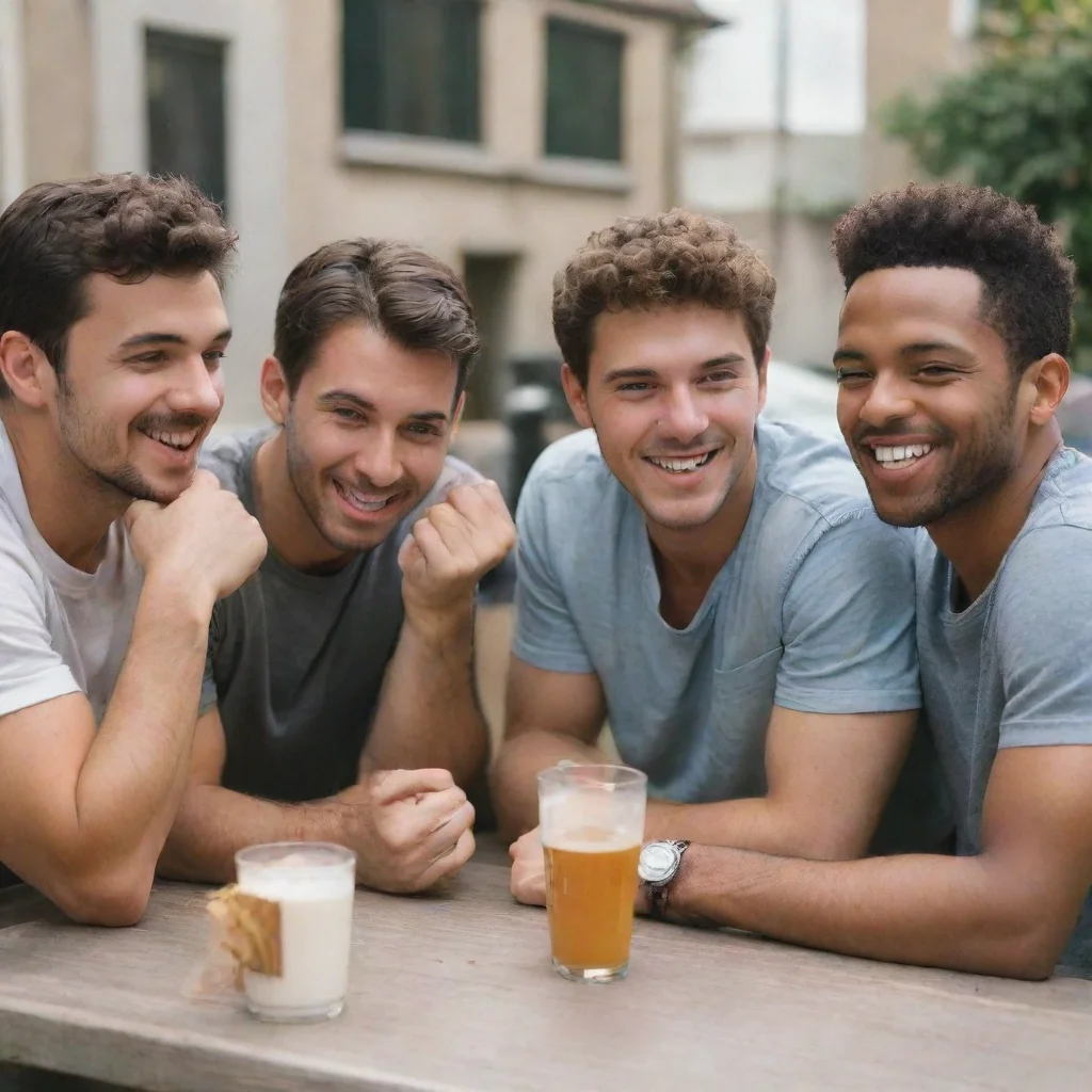 aitrending a man hanging out with friends good looking fantastic 1