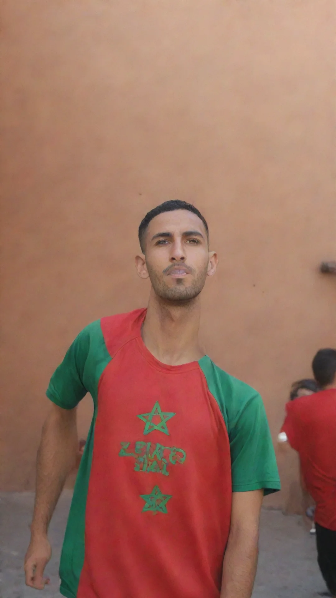 aitrending a man wear a morocco team jerseys  good looking fantastic 1 tall