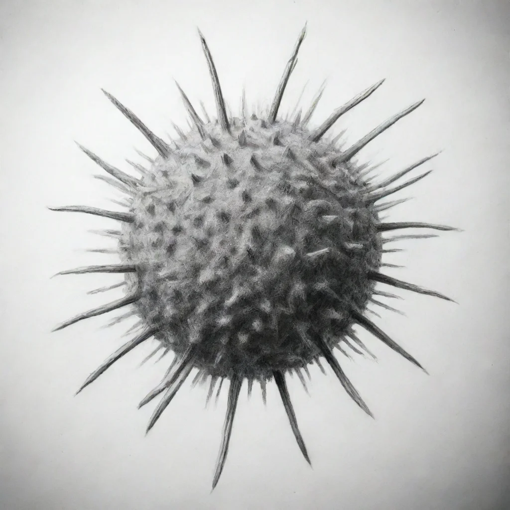 aitrending a pencil sketch of a virus good looking fantastic 1