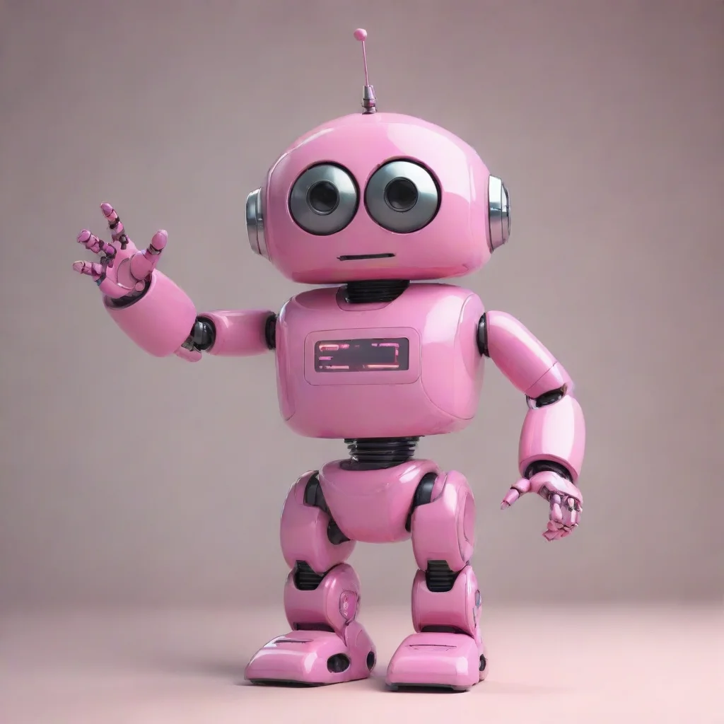 aitrending a pink robot saying hi good looking fantastic 1
