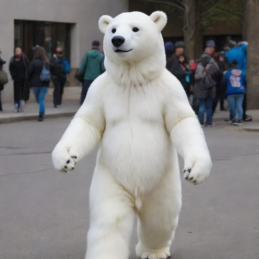 aitrending a polar bear fursuit good looking fantastic 1