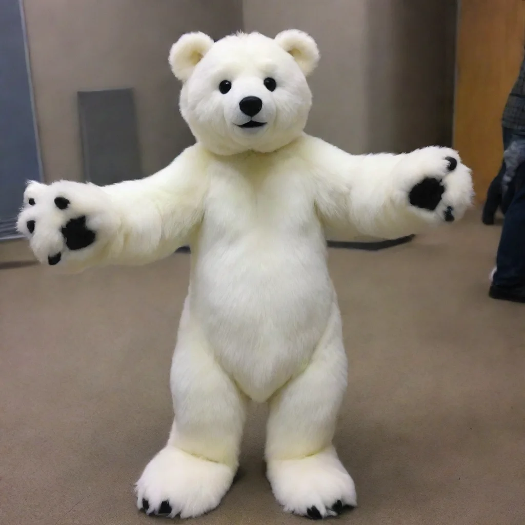 trending a polar teddy bear fursuit good looking fantastic 1