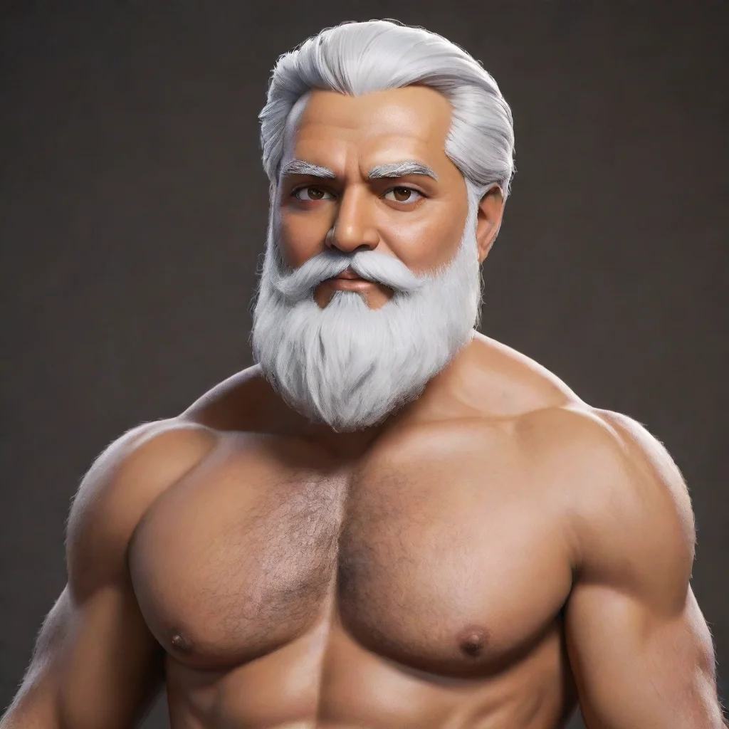 aitrending a rishi with white beard and beabear chest good looking fantastic 1