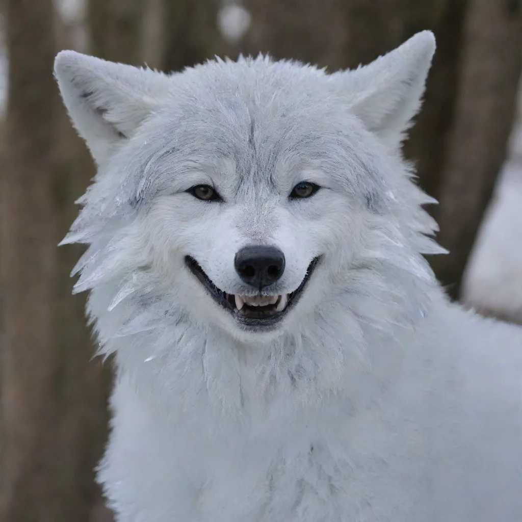 aitrending a smiling wolf%2C made from ice good looking fantastic 1