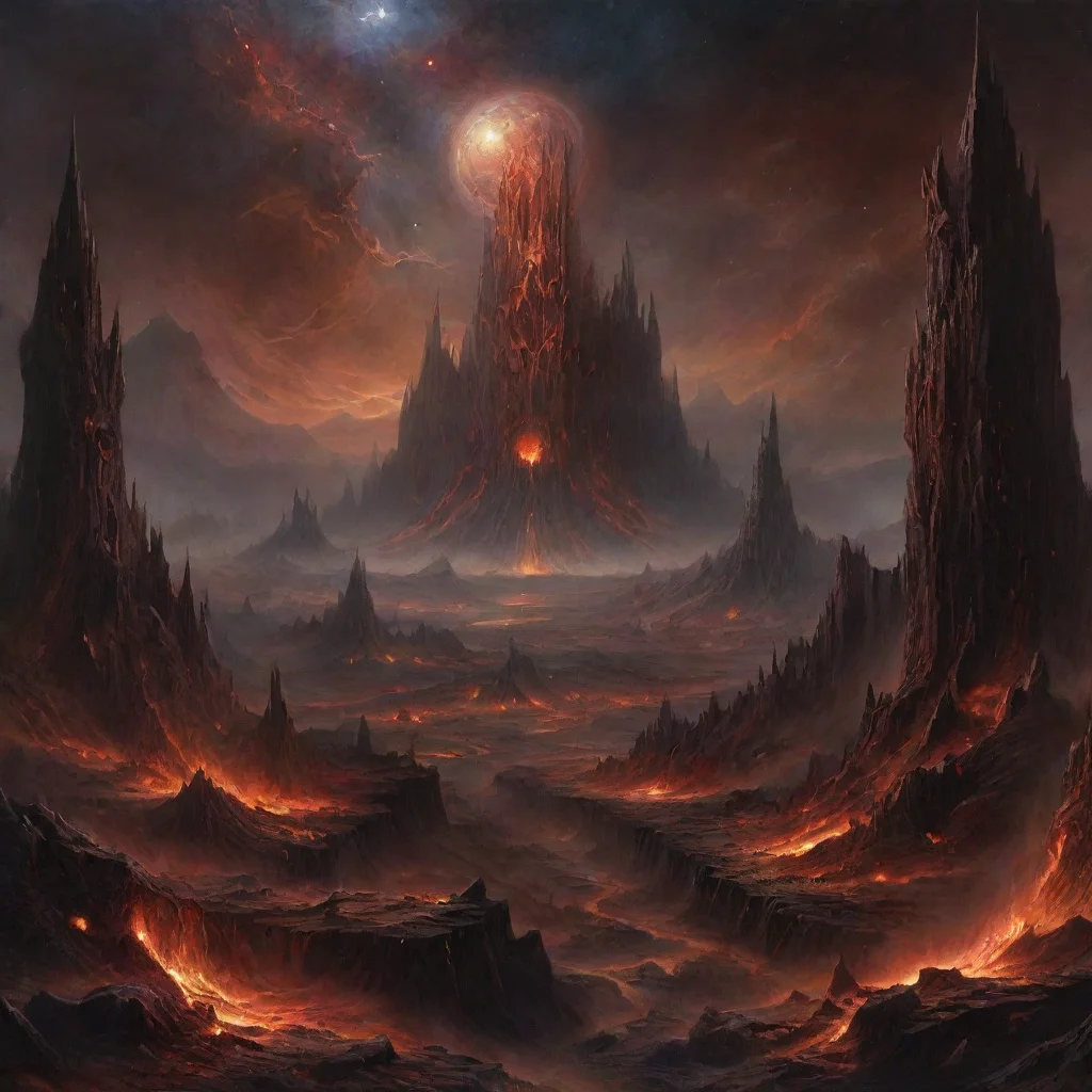 trending abysmal dawn occult detailed lighting cosmic hellish landscape good looking fantastic 1
