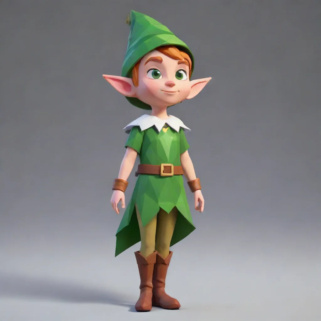 aitrending aesthetic character elf low poly good looking fantastic 1