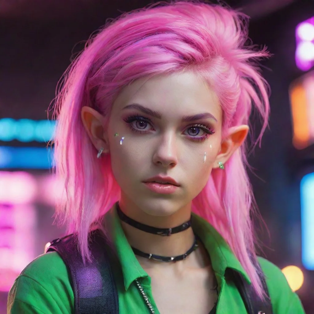 trending aesthetic character elf neon punk good looking fantastic 1