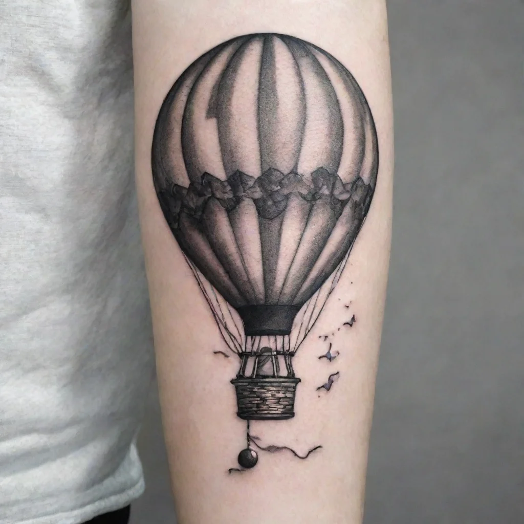 aitrending airbaloon fine line black and white tattoo good looking fantastic 1