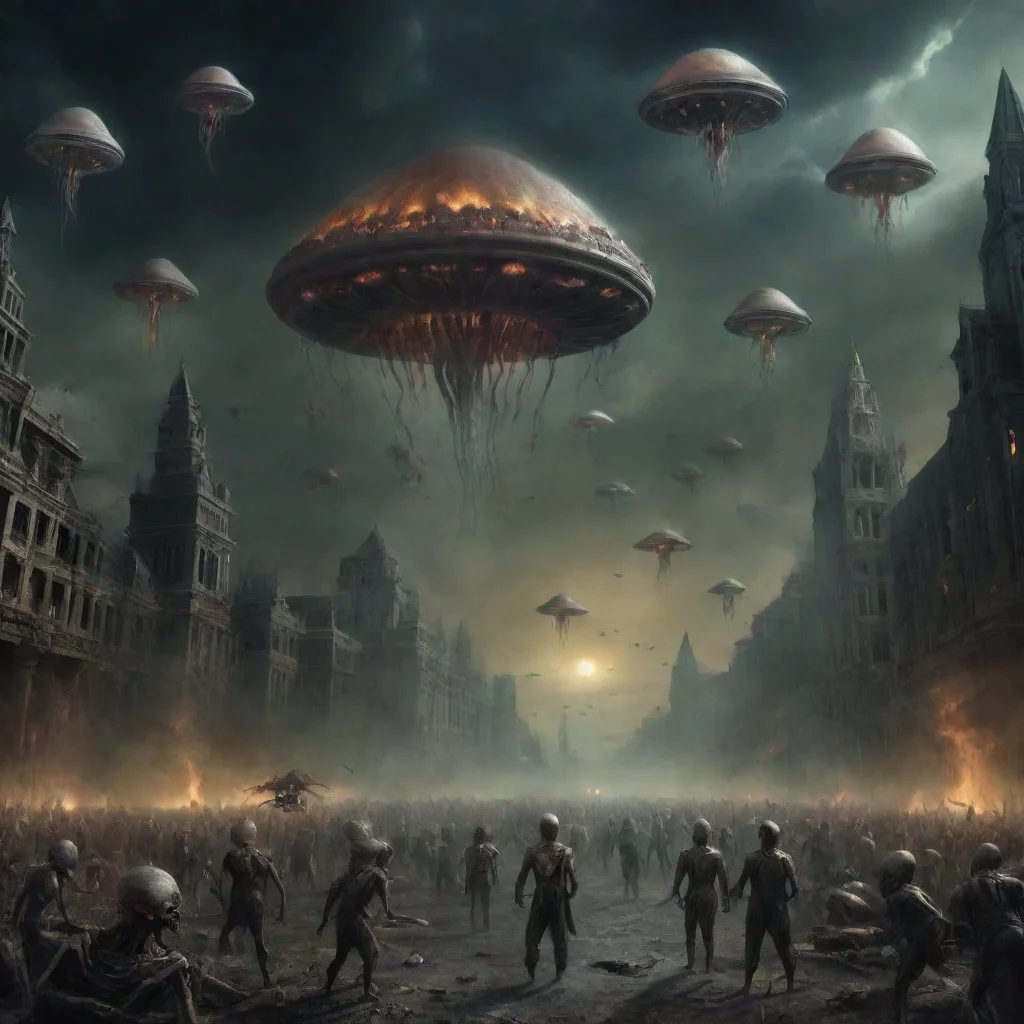 aitrending alien invasion in the style of dantes purgatorium good looking fantastic 1