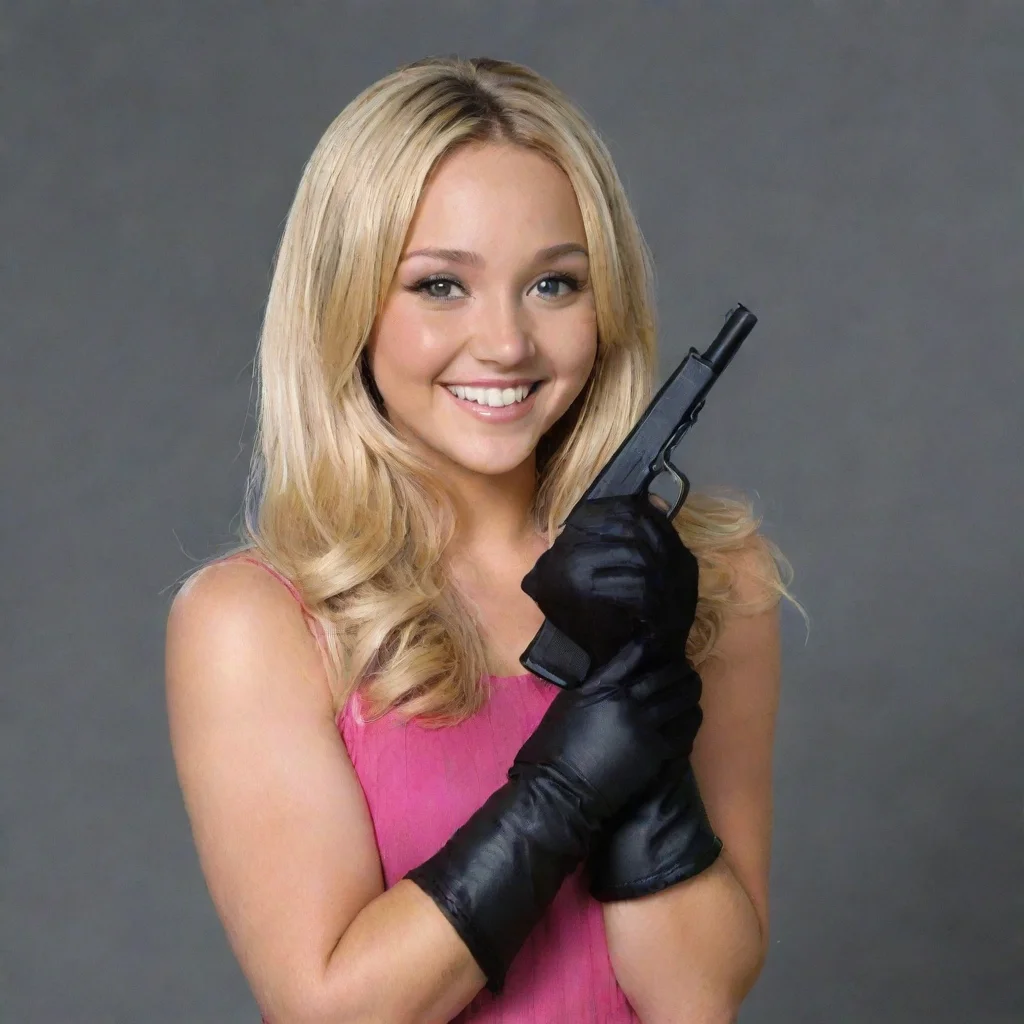 trending amanda bynes from the amanda show  smiling with black gloves and gun  good looking fantastic 1