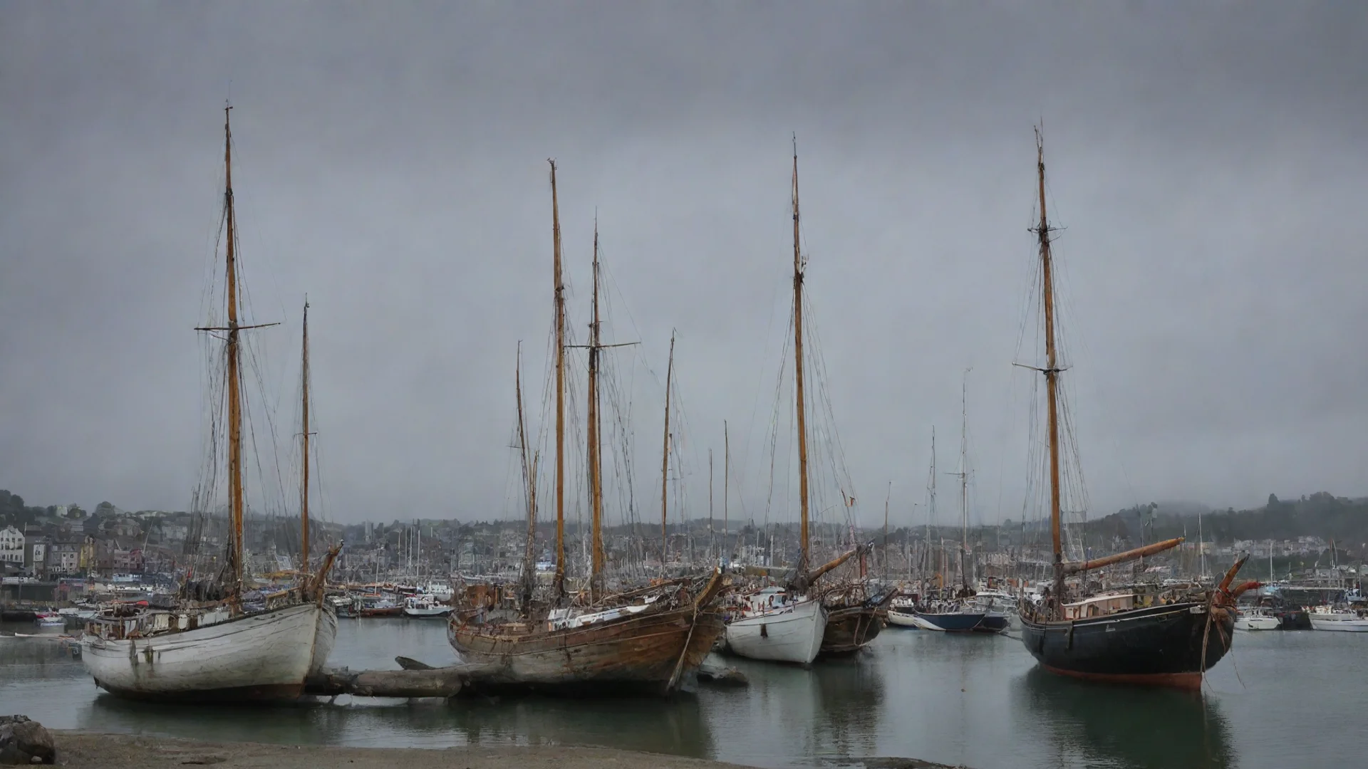 trending amazing harbour sweeping oldendays wooden rundown old sailboats 1800 hd epic shot spooky gray sky vibrant good looking fantastic 1 wide