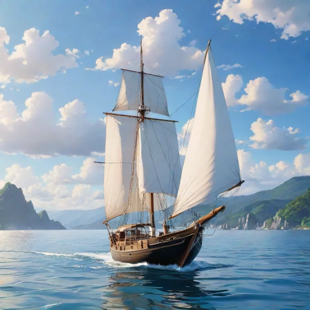 aitrending amazing sailing boat relaxing calm best anime quality realistic cartoon peace good looking fantastic 1