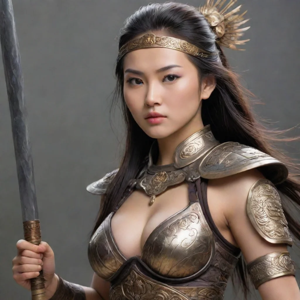 aitrending an asian woman beautiful warrior wow good looking fantastic 1