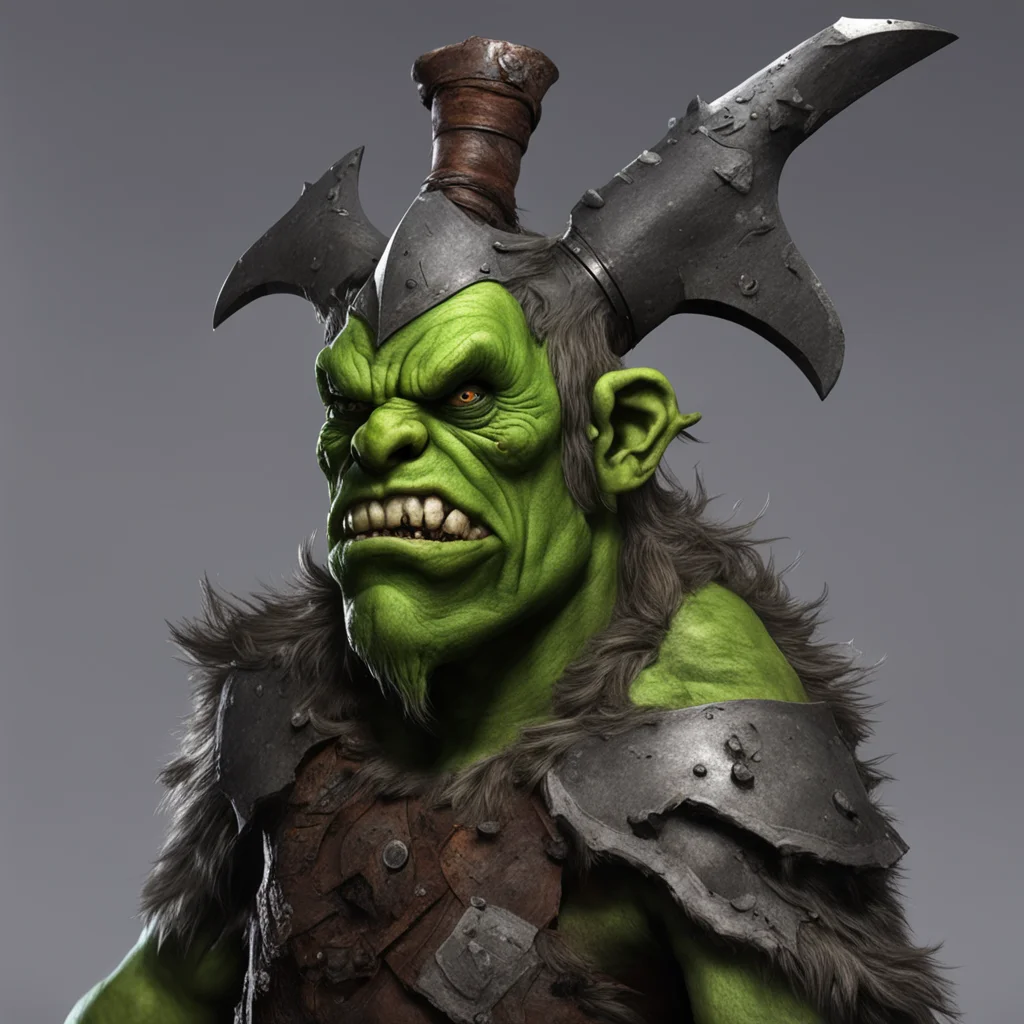 aitrending an orcish axe stuck in a warrior%27s head good looking fantastic 1