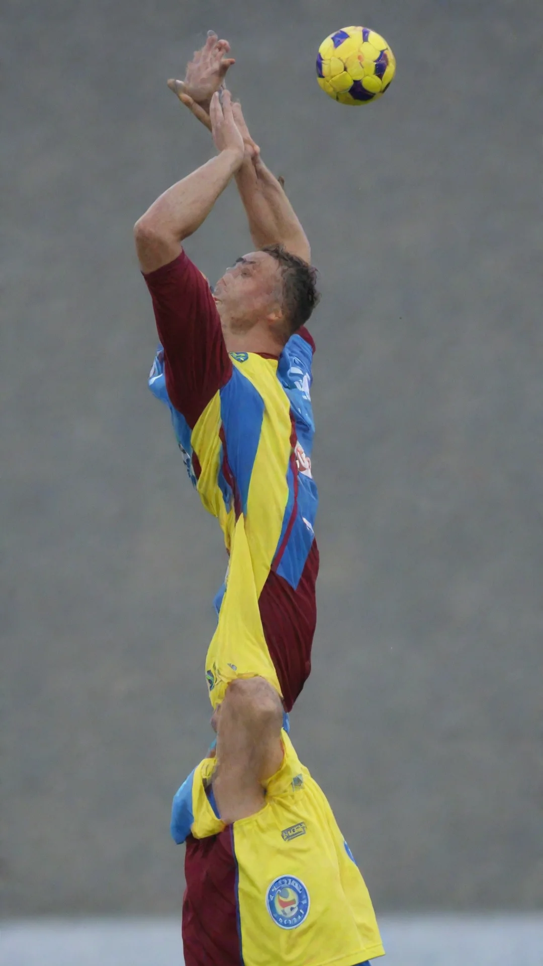 aitrending anchovy in a maroon and blue trabzonspor jersey dangling from a fishing rod in the hands of a player in a yellow and blue fenerbah%C3%A7e jersey good looking fantastic 1 tall