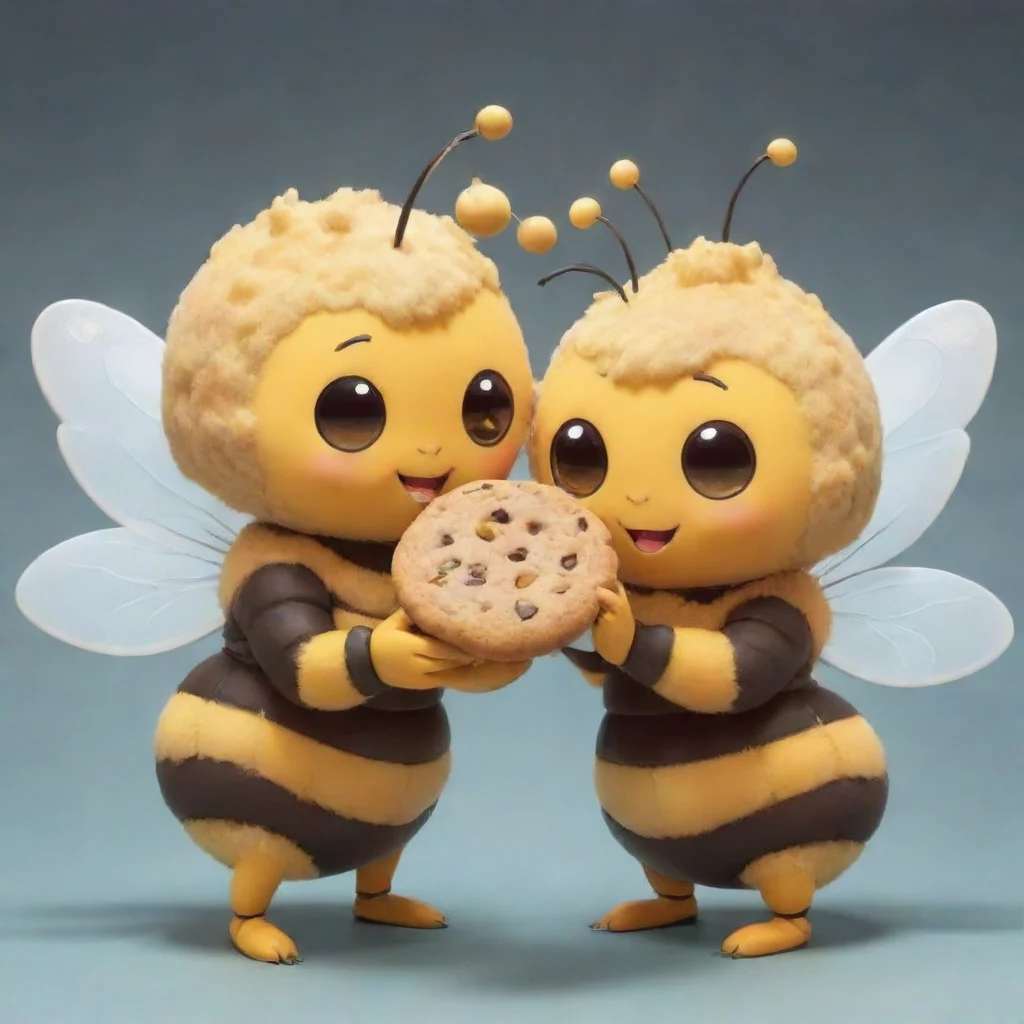 aitrending anime bees holding a cookie good looking fantastic 1