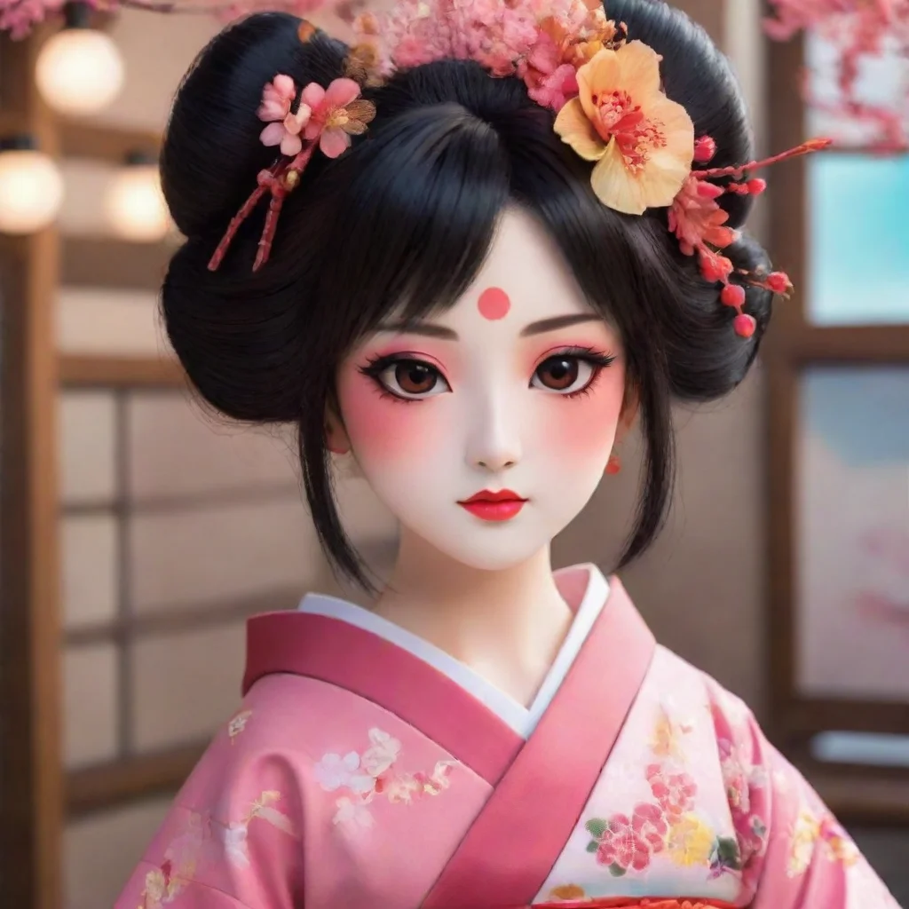 aitrending anime girl geisha makeover good looking fantastic 1