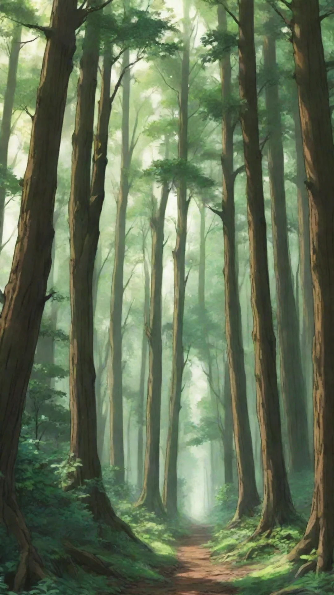 trending anime manga style forest good looking fantastic 1 tall