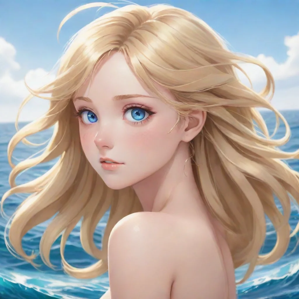 aitrending anime young woman with blond hair%2C ocean blue eyes with her hair falling down her back good looking fantastic 1