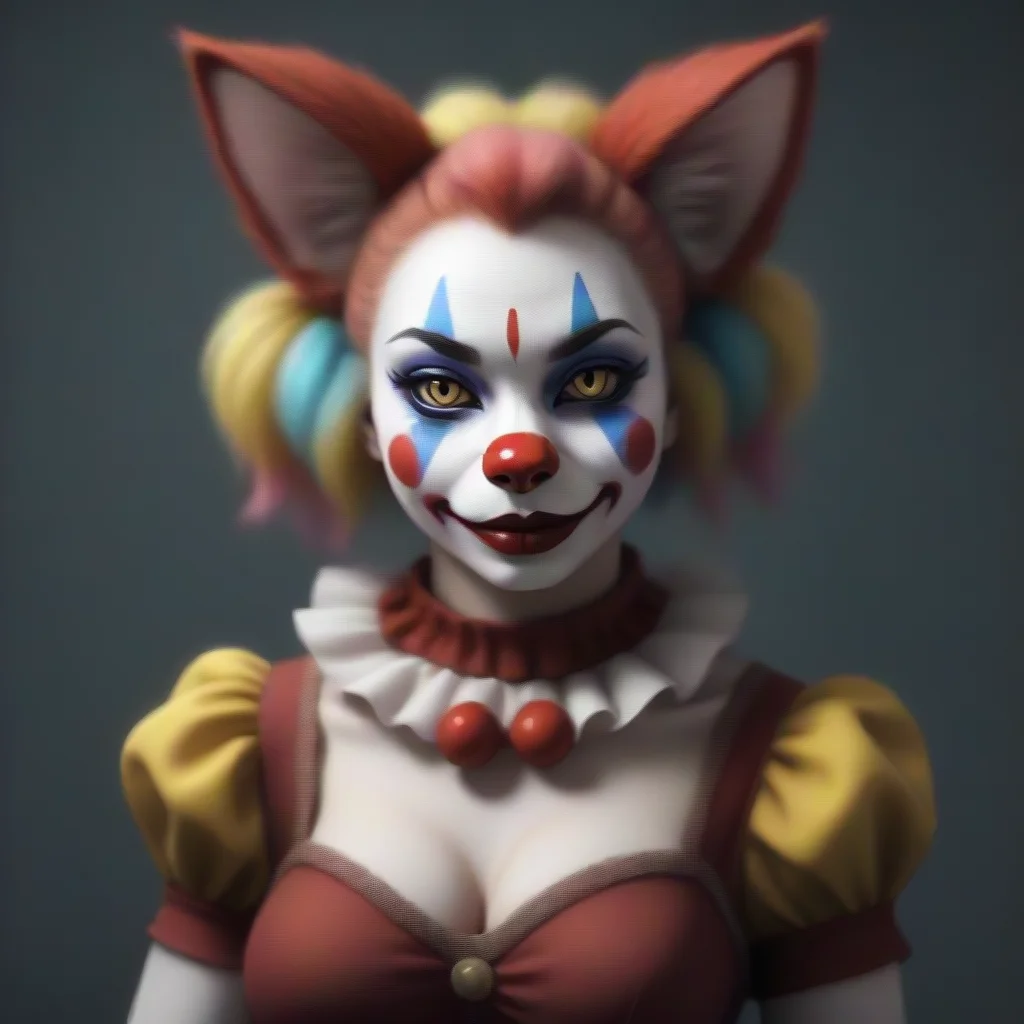 aitrending anthro cat clown girl good looking fantastic 1
