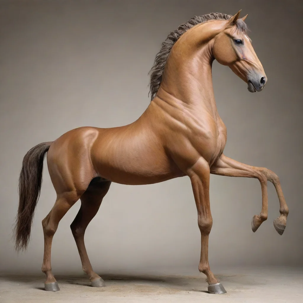 aitrending anthropomorph horse two legs two arms good looking fantastic 1